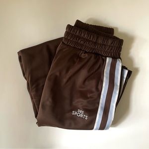h&m brown track pants